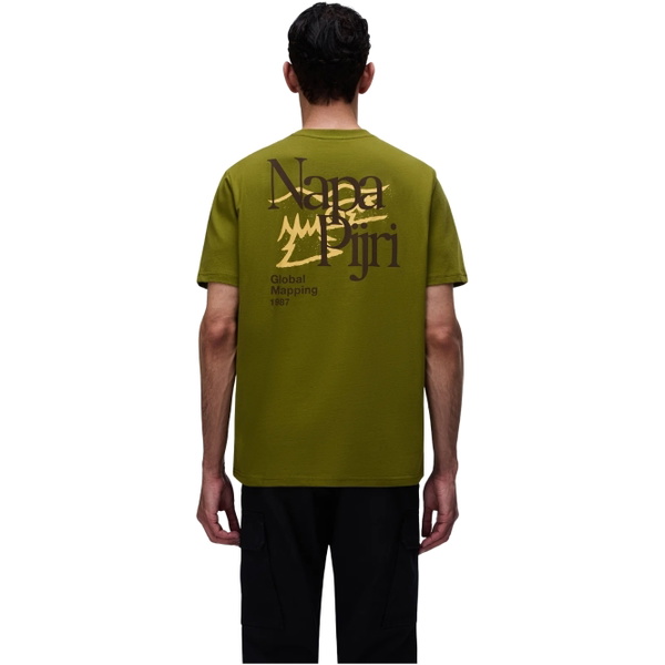 2026 Napapijri Mens Yose Graphic T-Shirt NP0A8BA6G4C1 - Avocado
